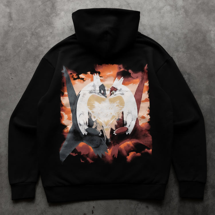 LOVEBIRDS HOODIE BLACK