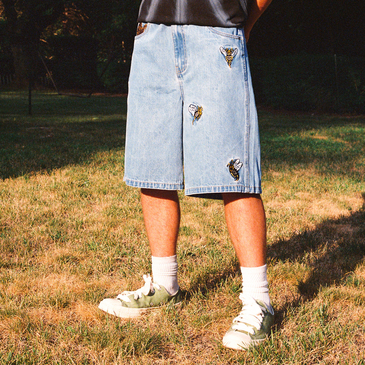 8W BEE JORTS BLUE