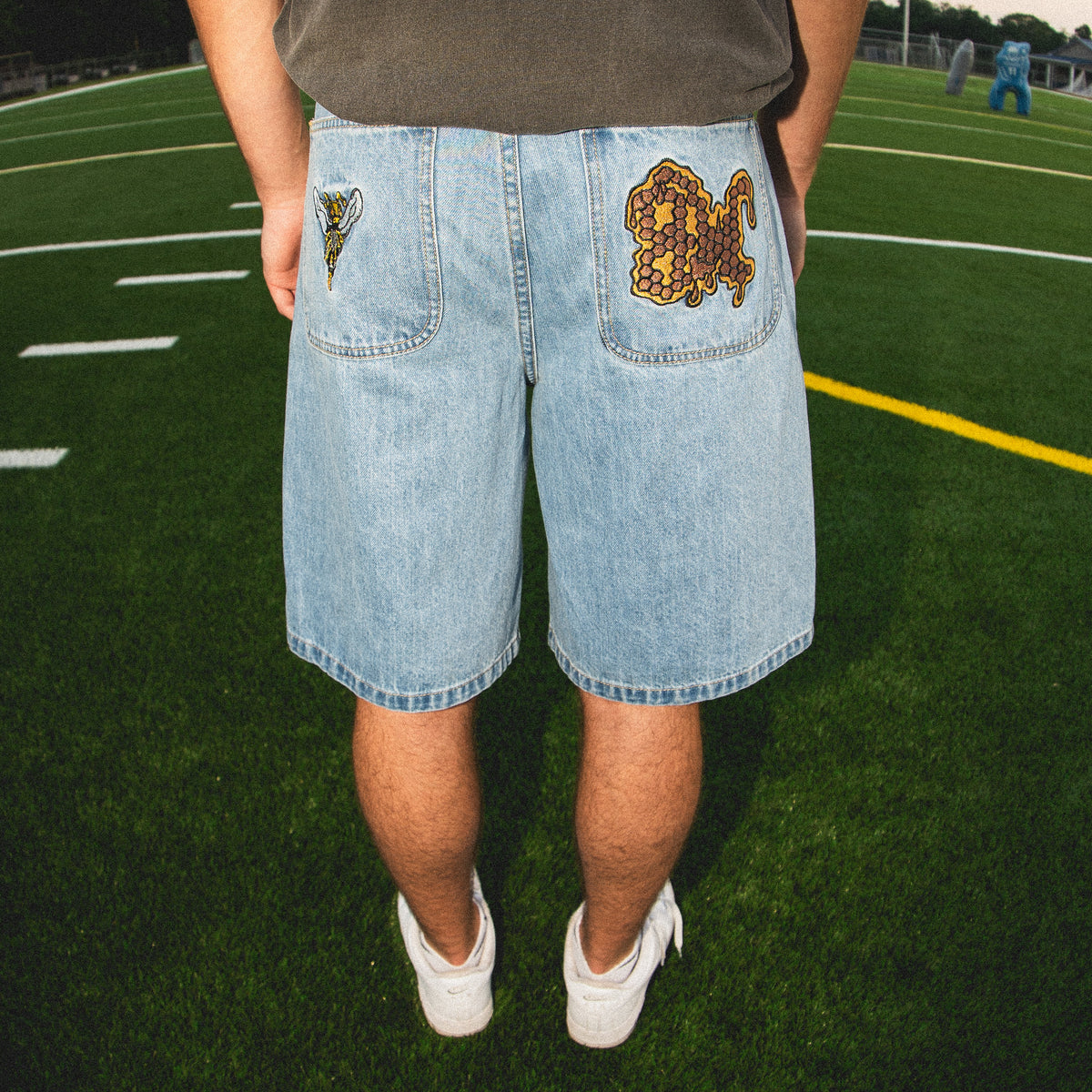 8W BEE JORTS BLUE