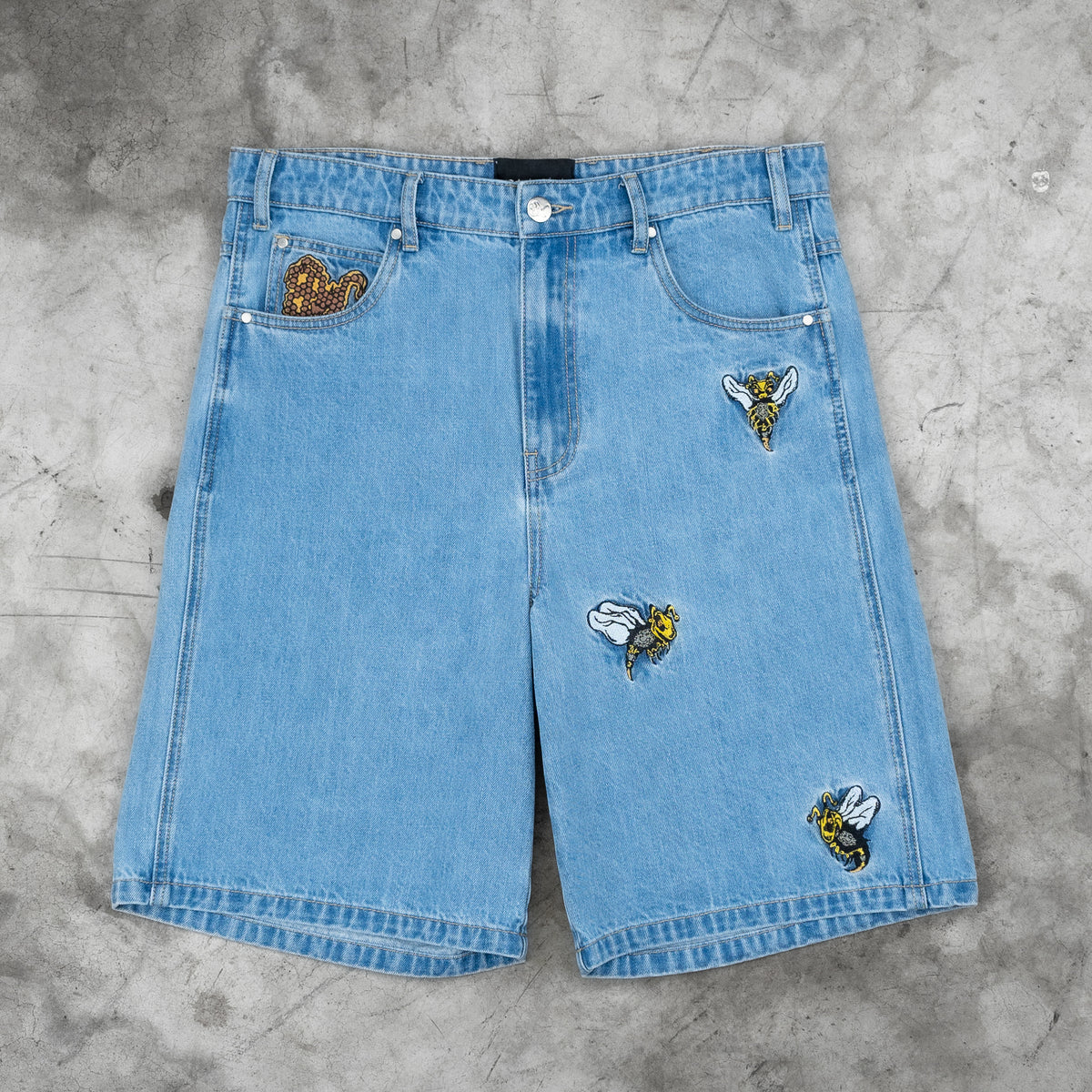 8W BEE JORTS BLUE