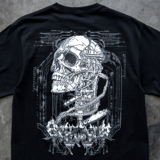 CYBER SKULL TEE BLACK