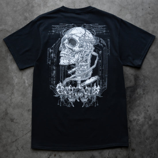 CYBER SKULL TEE BLACK