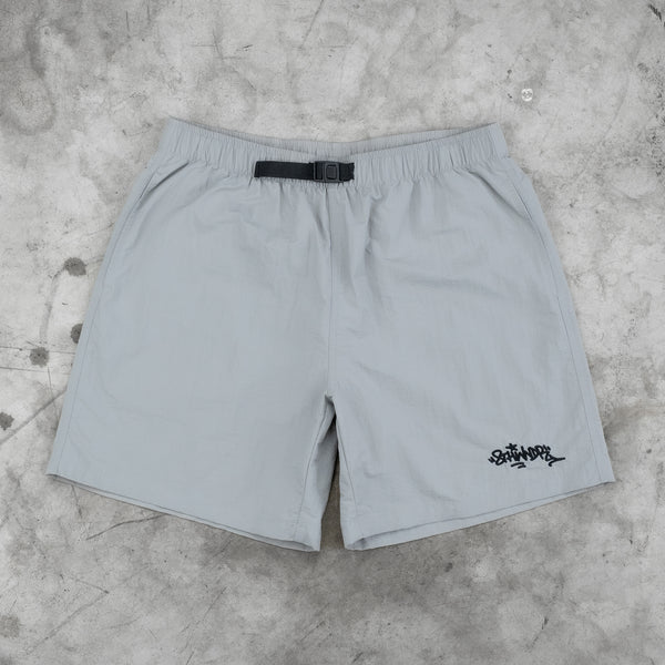 GRAFFITI NYLON SHORTS GREY - Second Image