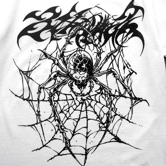 TRIBAL SPIDER TEE WHITE