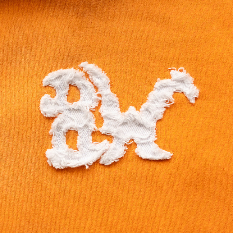 DISTRESSED 8W ZIP UP WASHED ORANGE
