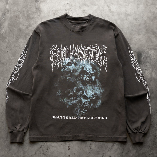 SHATTERED REFLECTIONS L/S TEE VINTAGE BLACK - Second Image