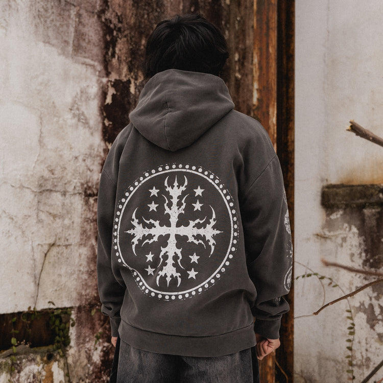 COIN HOODIE VINTAGE BLACK