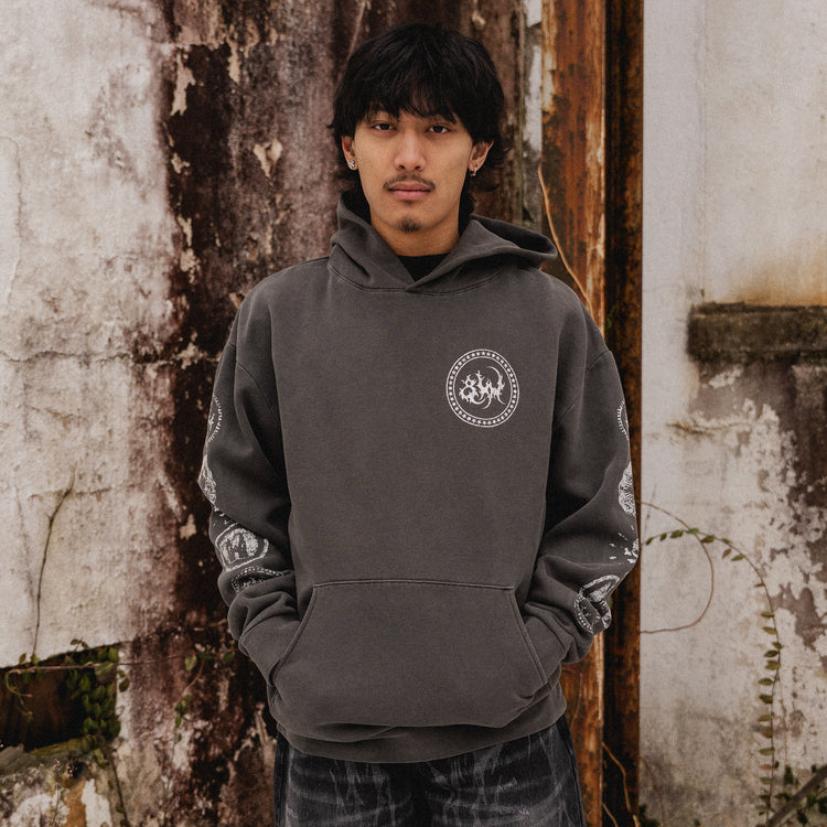 COIN HOODIE VINTAGE BLACK