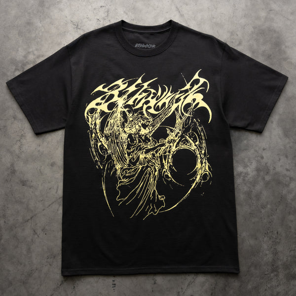 WINGED ANGEL TEE BLACK - Second Image