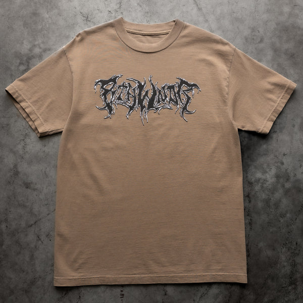 PLAGUE LOGO TEE VINTAGE BROWN - Second Image