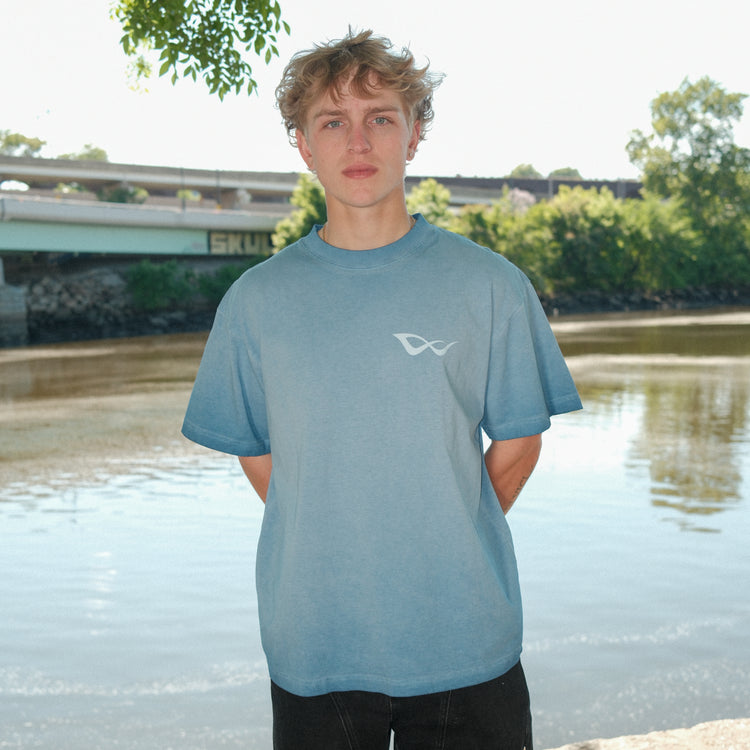 ATHLETICS TEE BLUE HAZE