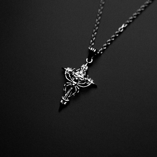 SPIDER CROSS NECKLACE