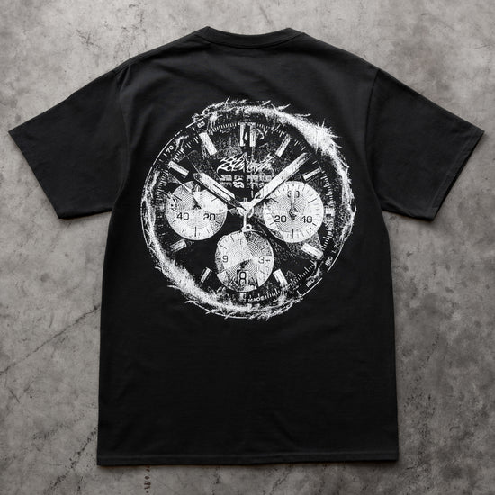 GLOW IN THE DARK WATCH TEE BLACK