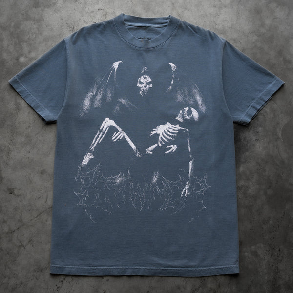 WINGED REAPER TEE VINTAGE BLUE - Second Image