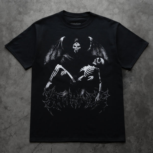 WINGED REAPER TEE BLACK - Second Image