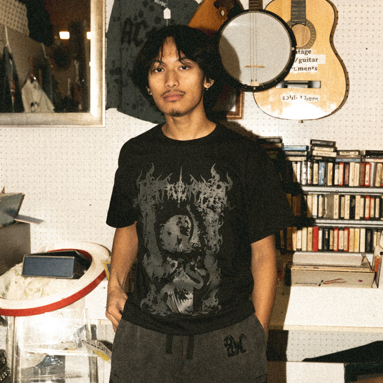 TRIBAL ANGEL TEE BLACK