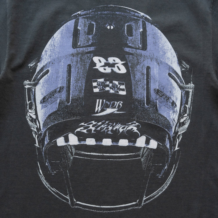 SKULL HELMET TEE VINTAGE BLACK