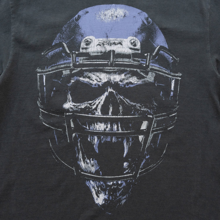 SKULL HELMET TEE VINTAGE BLACK