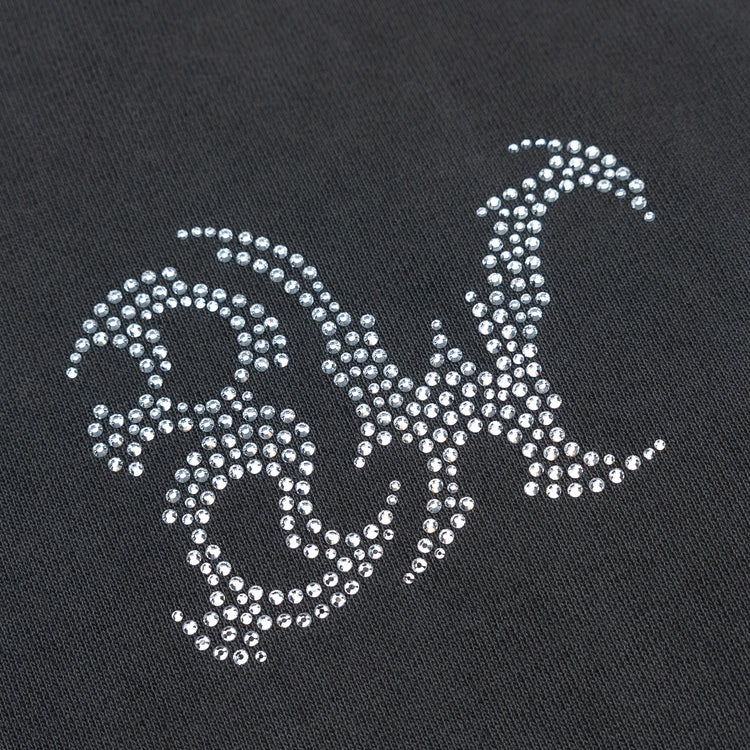 8W RHINESTONE TEE SHADOW