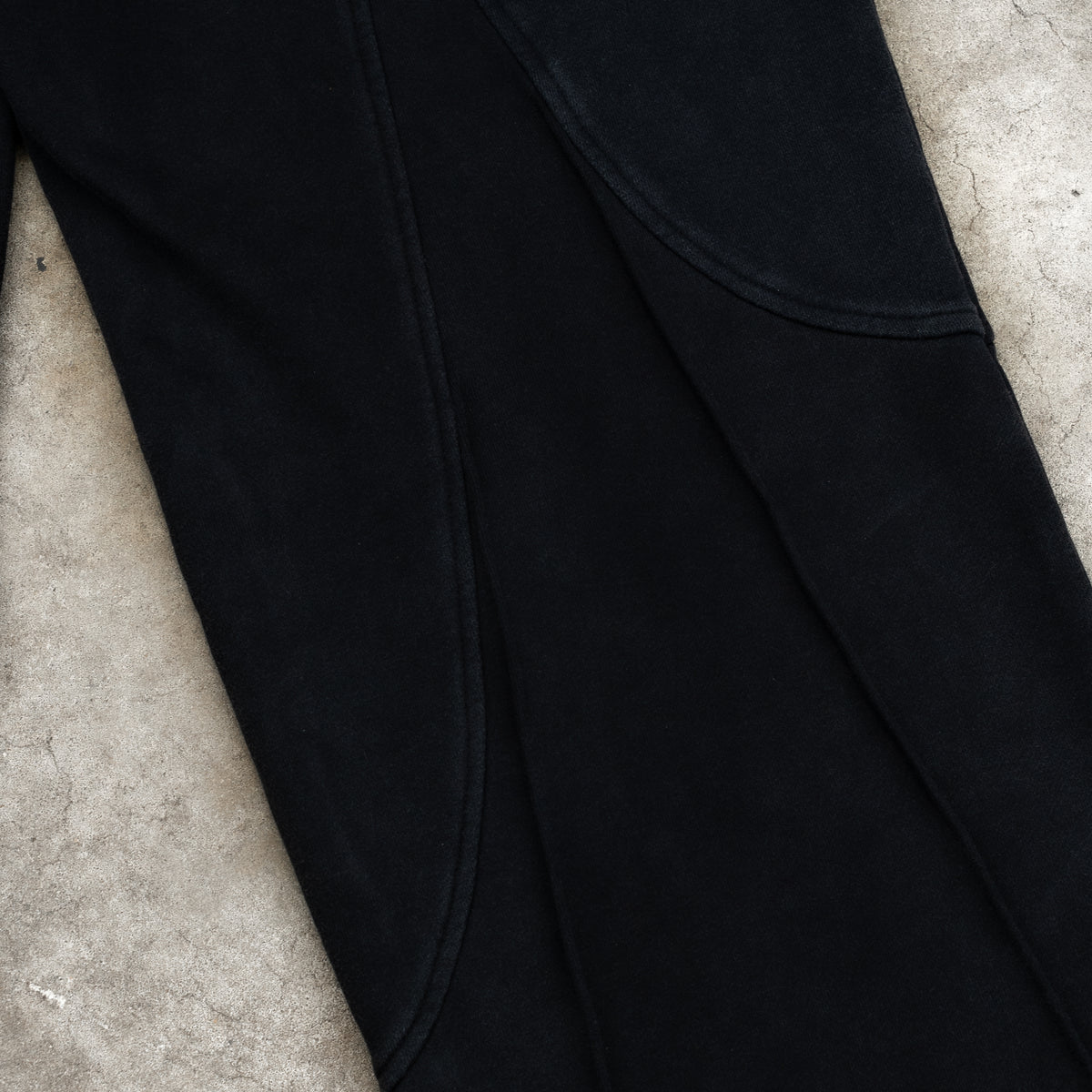 PANEL BAGGY SWEATPANTS BLACK *PRE ORDER*