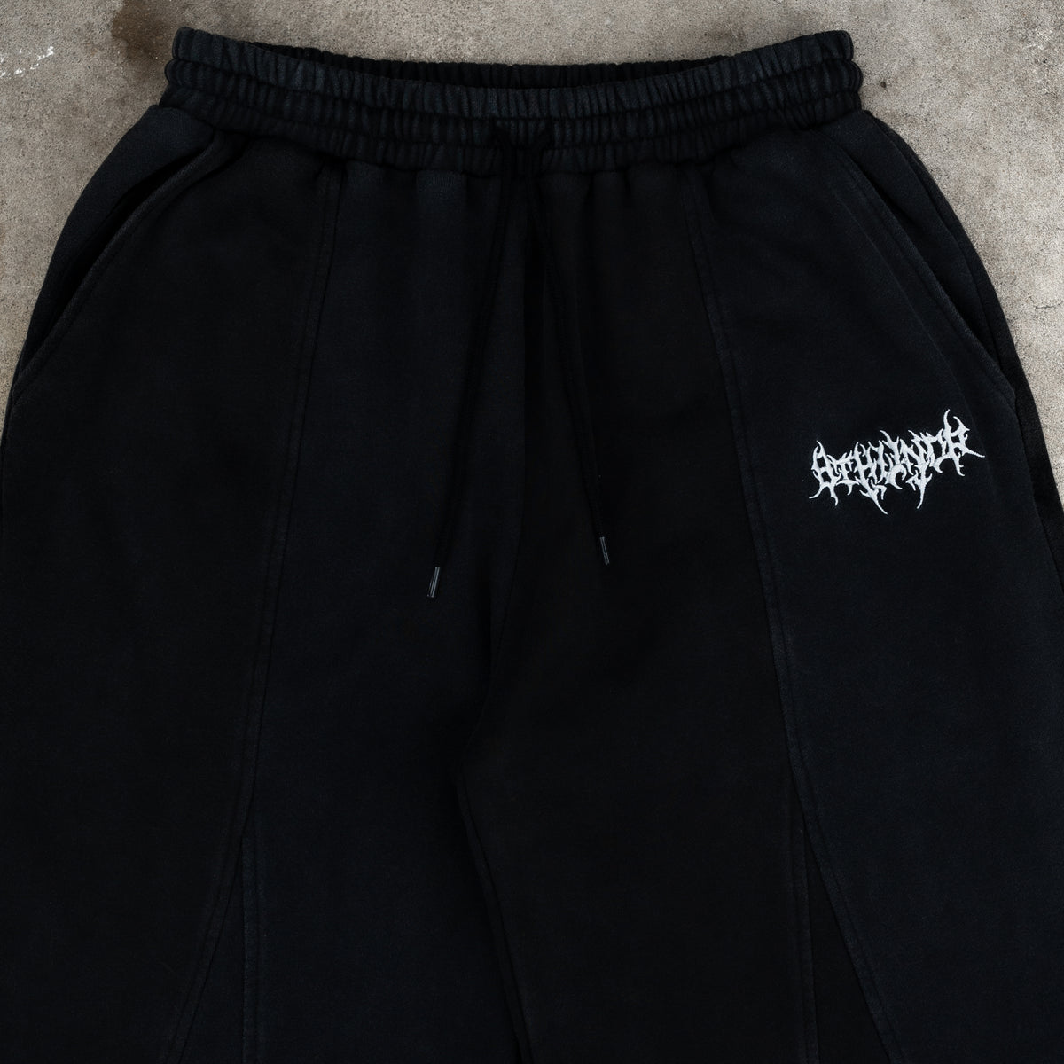 PANEL BAGGY SWEATPANTS BLACK *PRE ORDER*