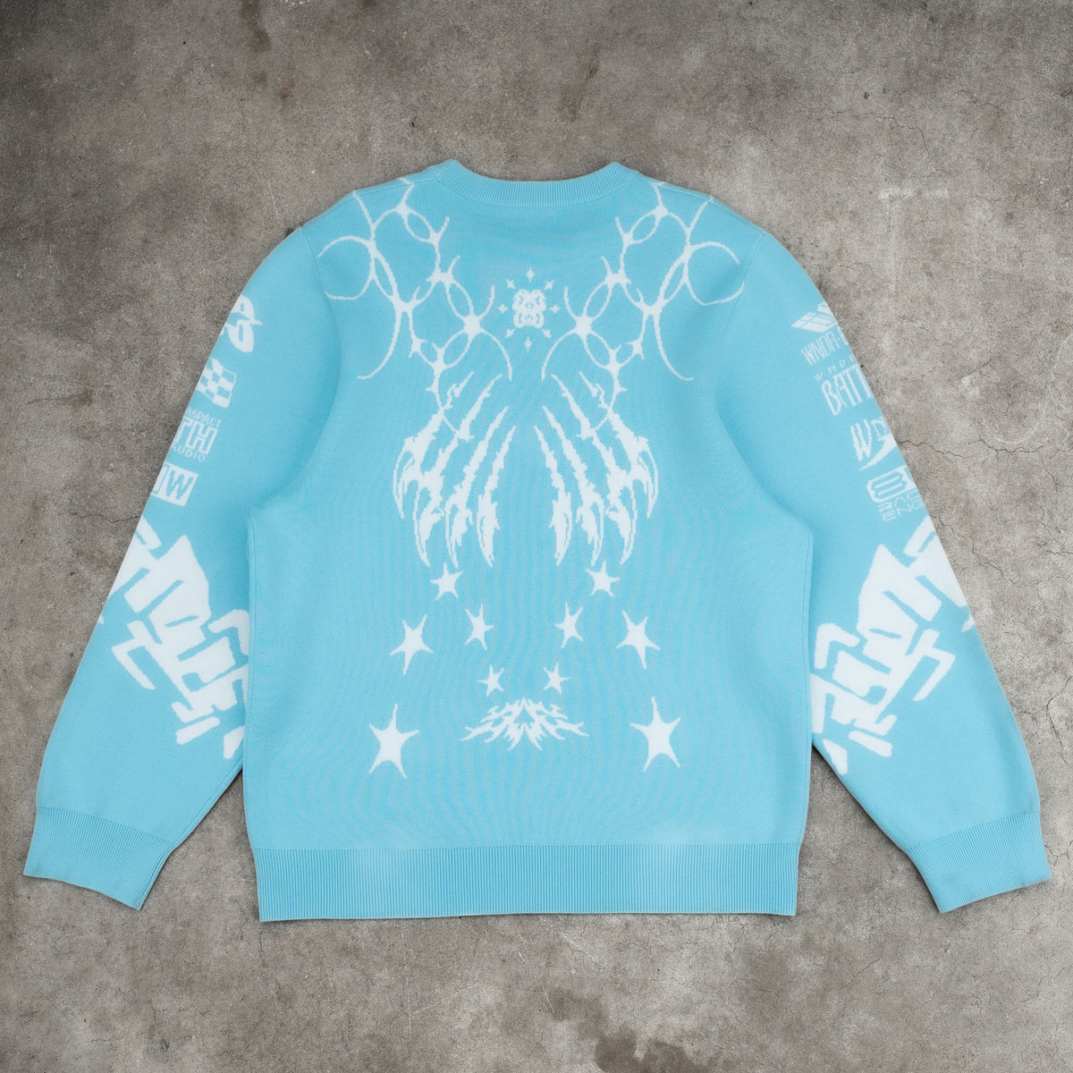 STELLAR KNITTED SWEATER BLUE