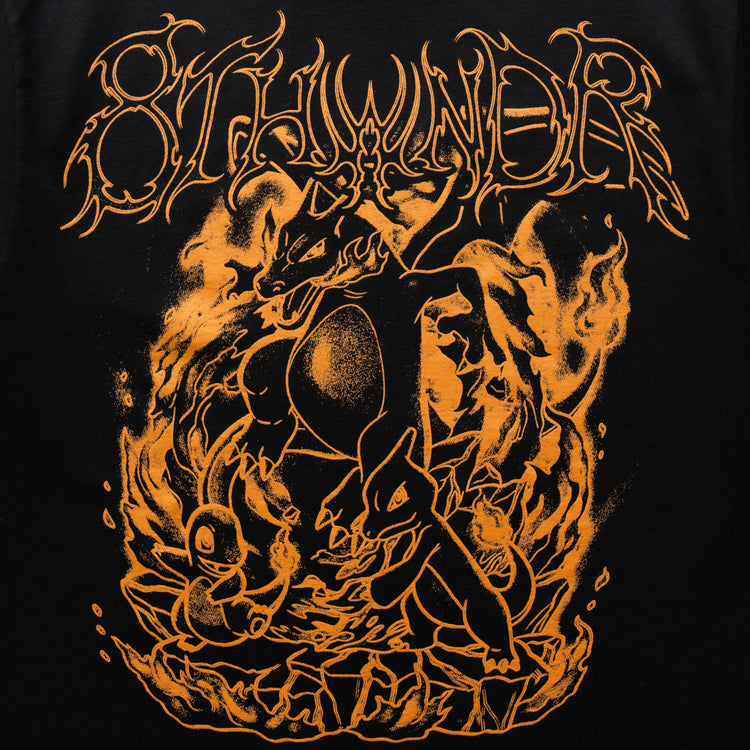 FLAMES TEE BLACK