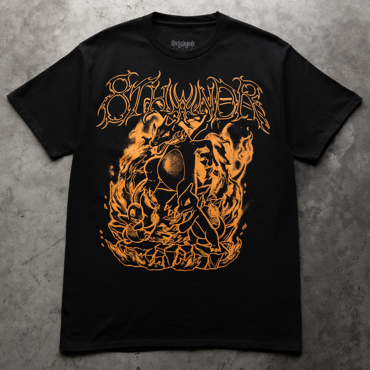 FLAMES TEE BLACK