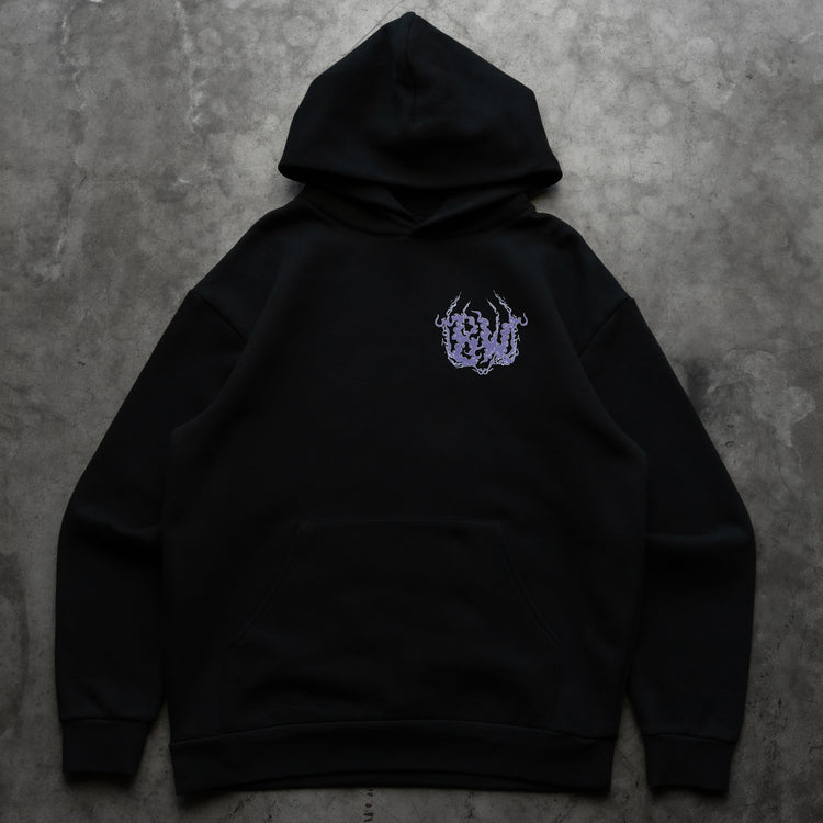 DISTORTION HOODIE BLACK