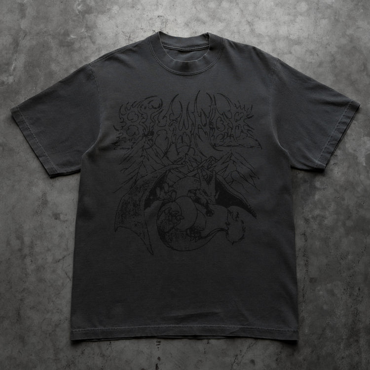 DARKNESS ABLAZE TEE VINTAGE BLACK