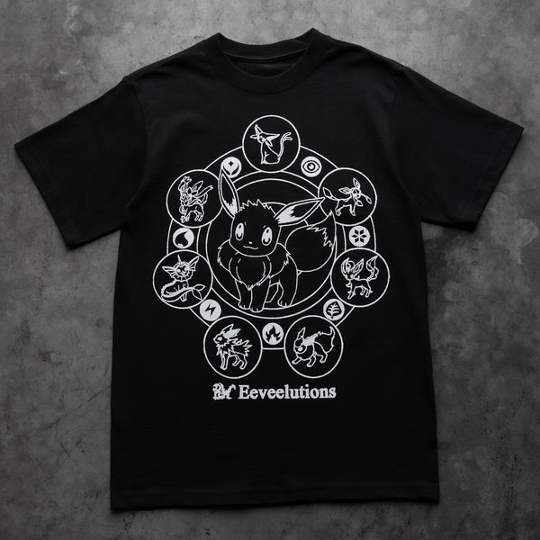 EEVEELUTIONS TEE BLACK - Second Image