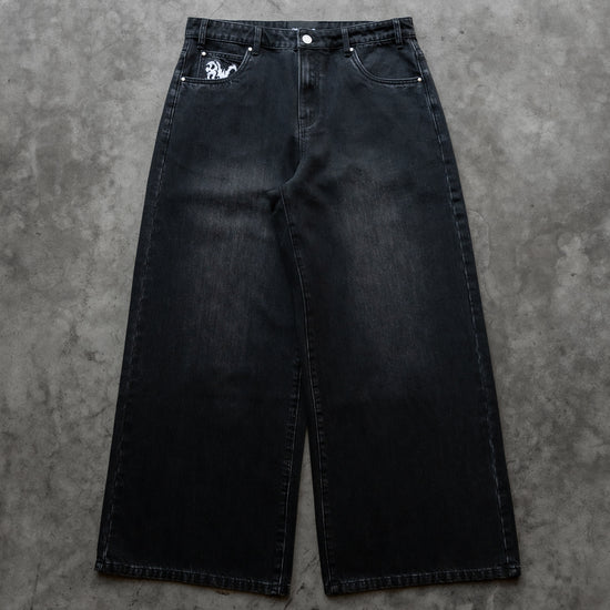 8W ESSENTIAL BAGGY JEANS BLACK