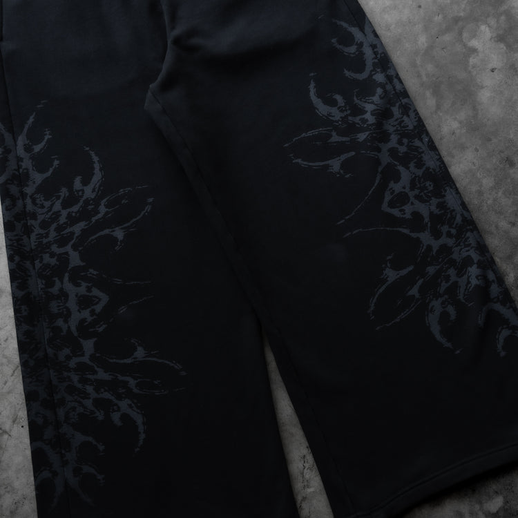TRIBAL BAGGY SWEATPANTS BLACK