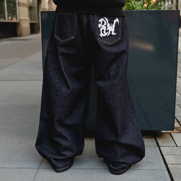 8W ESSENTIAL BAGGY JEANS INDIGO