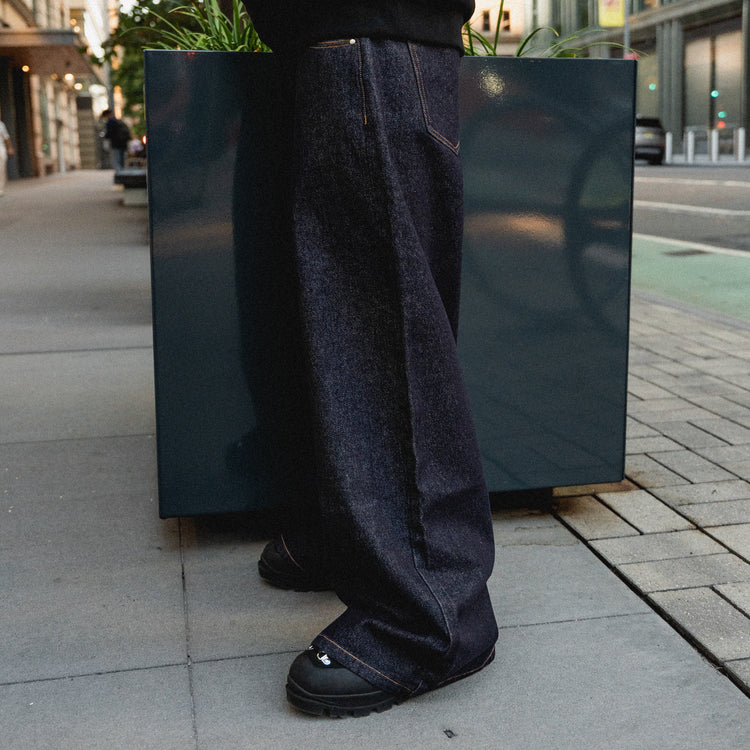 8W ESSENTIAL BAGGY JEANS INDIGO