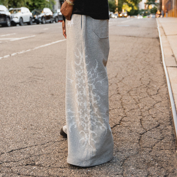 TRIBAL BAGGY SWEATPANTS GREY