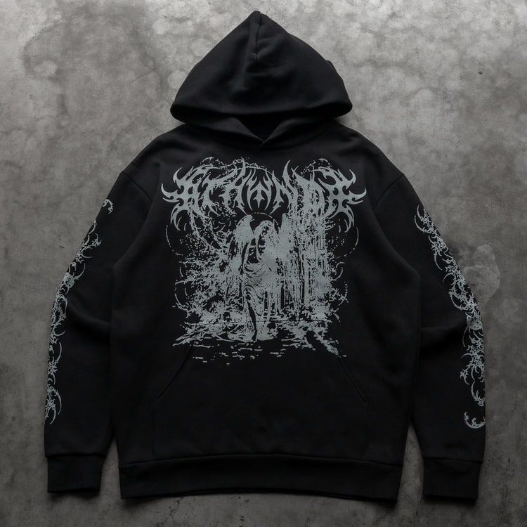 FALLEN ANGEL HOODIE BLACK