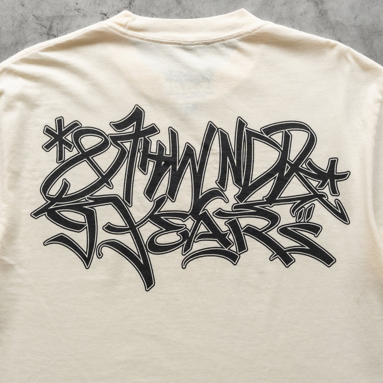 9 YEAR GRAFFITI TEE CREAM