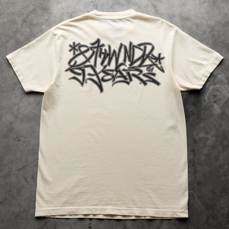 9 YEAR GRAFFITI TEE CREAM