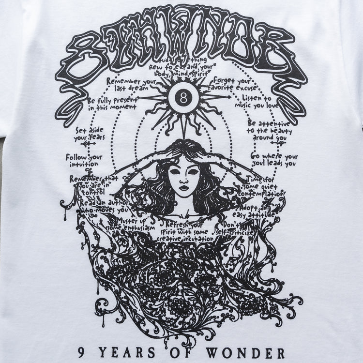 9 YEARS OF WONDER TEE WHITE