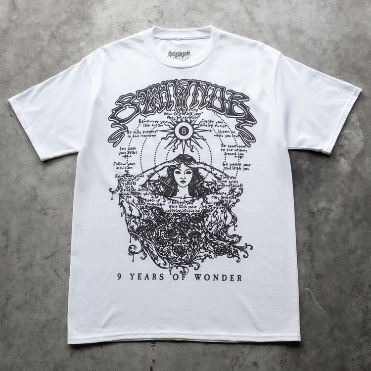 9 YEARS OF WONDER TEE WHITE