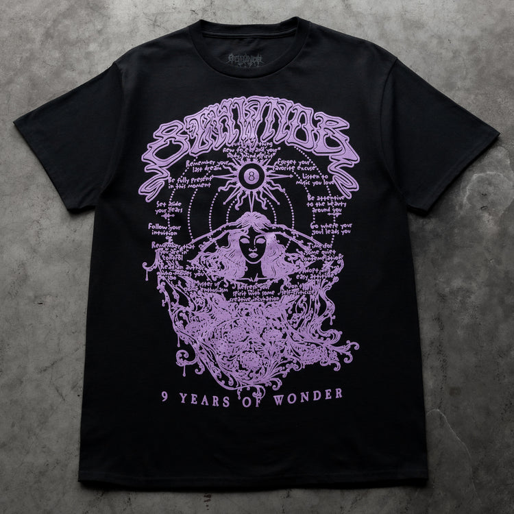 9 YEARS OF WONDER TEE BLACK
