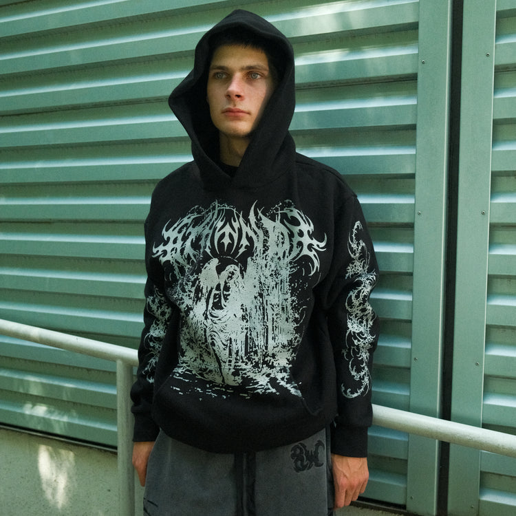 FALLEN ANGEL HOODIE BLACK
