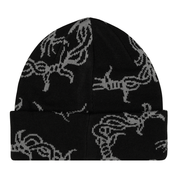 BARBED WIRE BEANIE BLACK - Second Image