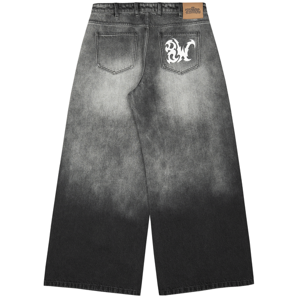 8W TRIBAL BAGGY JEANS GREYSCALE - Second Image