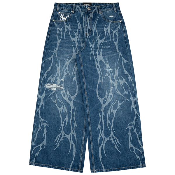 
    8W TRIBAL DISTRESSED BAGGY JEANS BLUE Featured Image
