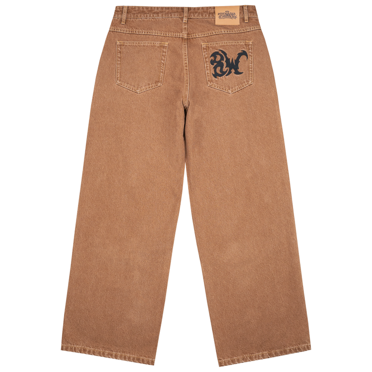 8W TRIBAL BAGGY JEANS BROWN