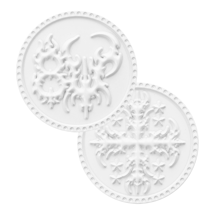 8W COIN WHITE