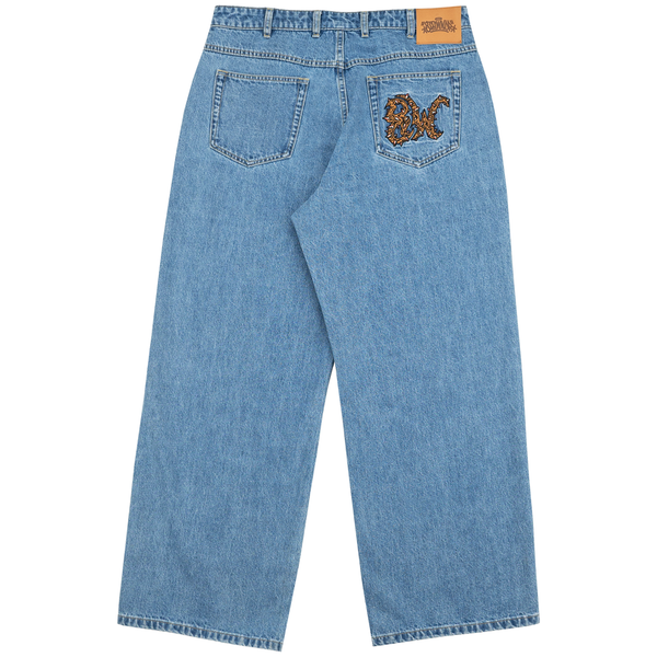 8W SPIKE BAT BAGGY JEANS BLUE - Second Image