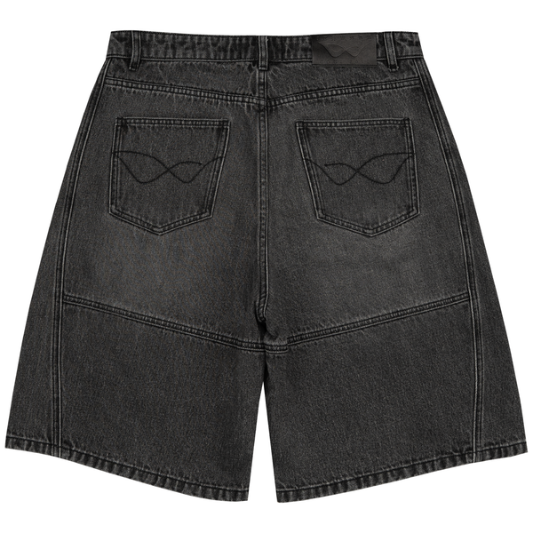 PANEL BAGGY JORTS FADED BLACK - Second Image